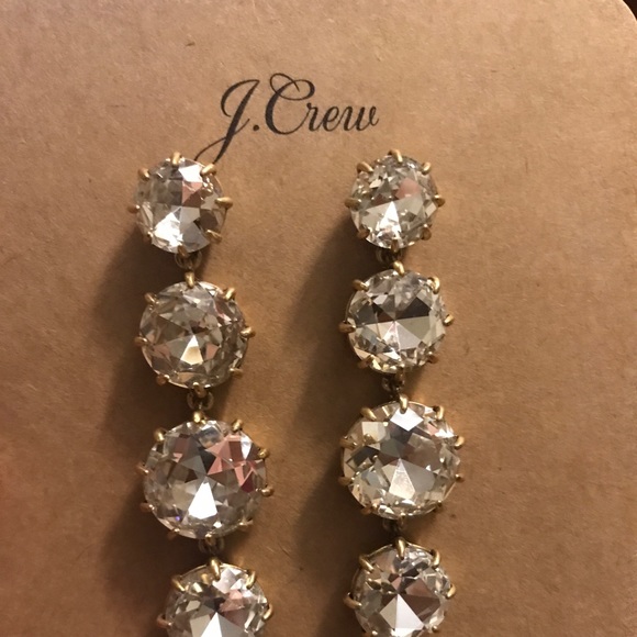 J. Crew Crystal Statement Earrings - Picture 2 of 4